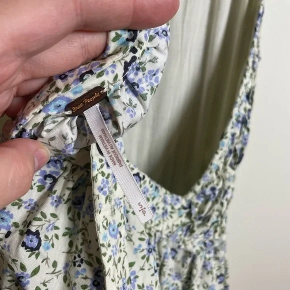 FREE PEOPLE PETUNIA MINI DRESS in Tea Combo Size Small NWT - Picture 7 of 10